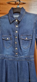 Dámské modré džínové šaty - 2