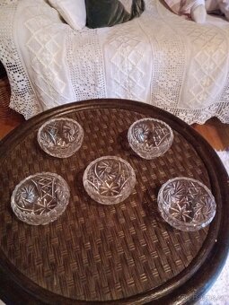 Misky kompotové menší broušené - 2