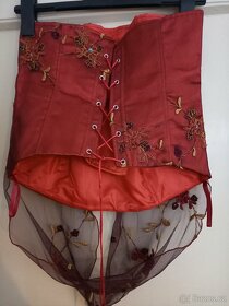 Plesové korzetové šaty vel. L, zn. MONA - 2