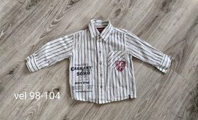 Chlapecké košile vel 104,top stav. - 2