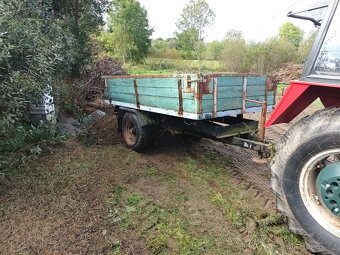Sklopný jednoosý vlek za traktor - 2