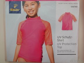 UV tričko vel. 134/140, koupací plenky - 2