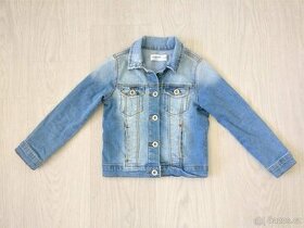 Džinová bundička zn. Zara kids denim, vel. 116 - 2