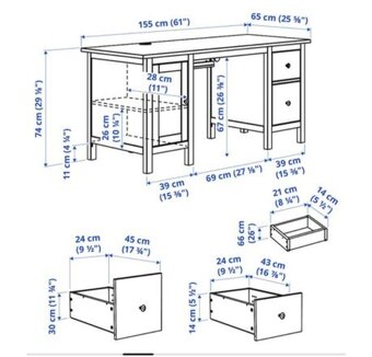 Hemnes psací stůl - 2