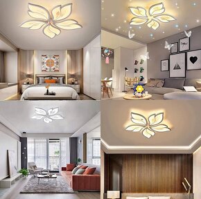 Nové LED stropní svítidlo stmívatelné - 5 listů - 2