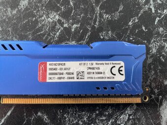 Kingston HyperX Fury 2x4GB DDR3 1600 HX316C10FK2/8 - 2