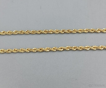 Zlatý řetízek 2,55g, 14 kt, 585/1000, délka 19 cm - 2