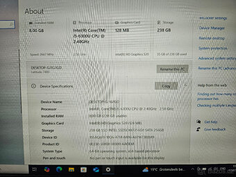 Dell Latitude 7480 i5-6300U 8GB RAM, 256GB SSD, Win10PRO - 2