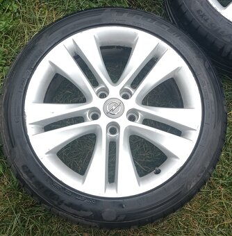 Originál alu disky Opel letní + zimní pneu - 2