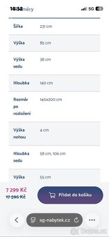 Gauč ve tvaru L - 2