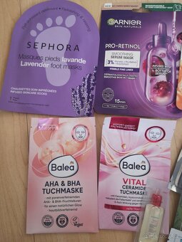 Balíček pleťových masek a vzorků – Sephora, Garnier, L'Oréa - 2