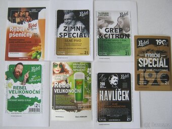 12x pivní samolepy pivovar Havlíčkův Brod - 2