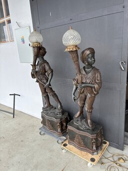 Starožitné bronzové lampy - 2