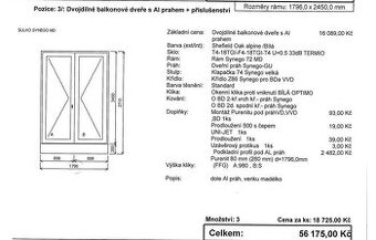 Plastové balkonové dveře - 2
