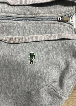 Šedá Lacoste Mikina na Zip s Kapucí - 2