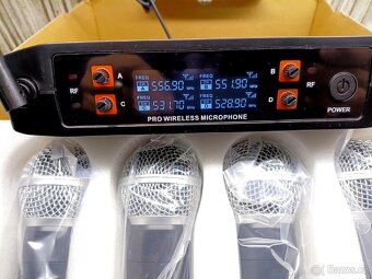 Sada 4 ks bezdrát mikrofon + přijímač - 2