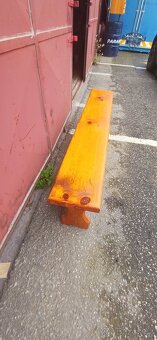 Masivní dřevěná lavice - 2