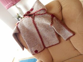 DĚTSKÉ pletené paleto na zip - 2