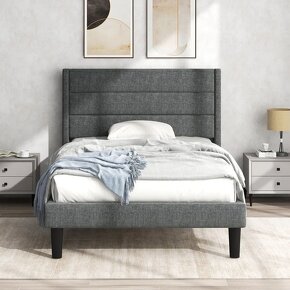 Čalouněná postel 90x200 cm - 2