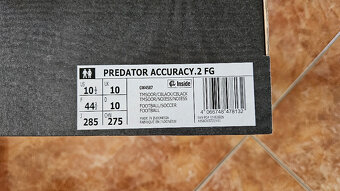 Kopačky Adidas Predator Accuracy.2 FG, vel. 44 2/3 - 2