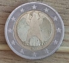 2 Euro Nemecko 2011 J pšeničnooražba - dvojitý jazyk - 2