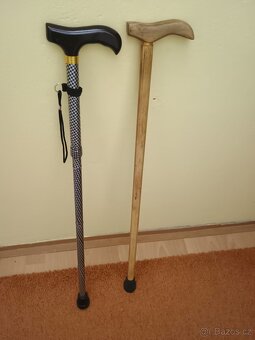 Vycházková hůl - skládací. Vycházková dřevěná. - 2