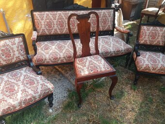 Starožitna sofa 2 křesla - 2
