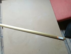 Přechodová lišta 180 cm, zlatá, na vrtuty - 2