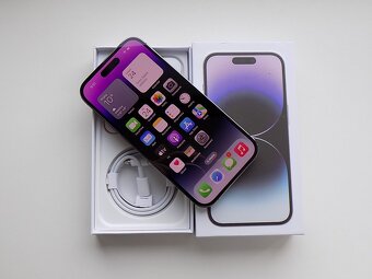 APPLE iPhone 14 Pro 256GB Deep Purple - ZÁRUKA -100% BATERIE - 2