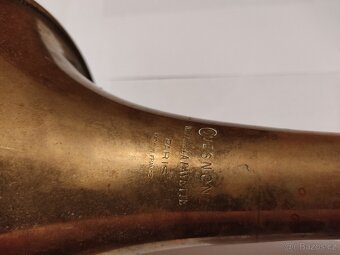 Vintage trombon Couesnon Paris – nálezový stav, funkční - 2