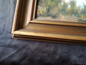 Maľovaný obraz, Pohľad na jazero, Hyrlik - 2