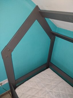 Dětská domečková postel s úložným prostorem - 2