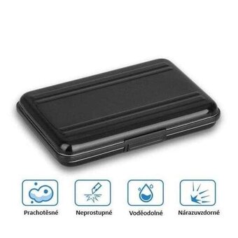 VoděodOdolné pouzdro na paměťové SD a Micro SD karty - 2