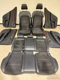 Alcantara sedačky Superb 2 + Kožený Sound System tapecírunk - 2