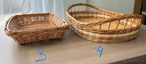 Proutěné košíky/ošatky/podnos - 2
