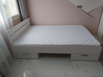 Postel multifunkční s roštem v rámu a matrace NOVÁ - 2