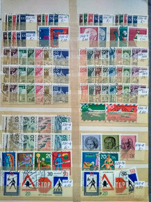 Poštovní známky v albu - mix Evropy - 2