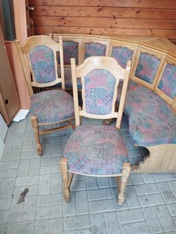 Rohová lavice +2x židle - 2
