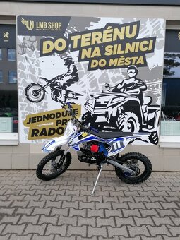 Pitbike Shark 125ccm 17x14 modrá - 2