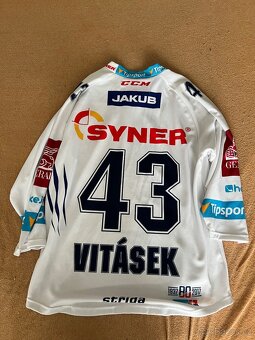Hokejový dres HC Bílí Tygři Liberec 43 Vitásek XL - 2