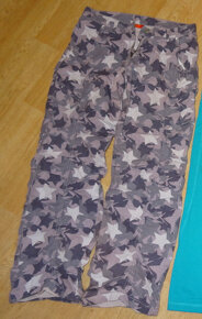 tepláky, leginy, podšité kalhoty, triko, kratasy 152-164 - 2