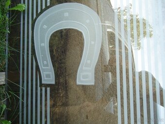 Skleněná výplň do dveří - motiv koně - 2