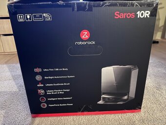 Prodám nový robotický vysavač Roborock Saros 10R black - 2