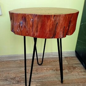 Stolek, stolička, třešeň,masiv, dekorace,doplněk, doplňky - 2