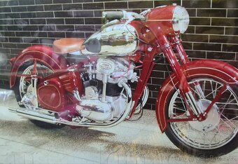 Kovová cedule VELKÁ 40x30cm-JAWA 2. - 2