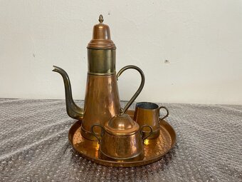Měděný kávový set - 2