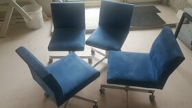 atypické židle otočné na kolečkách - 2