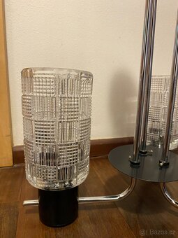 Retro skleněný designový lustr - 2