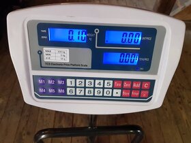 Digitální můstková váha TCS 300 kg 40x50cm opěrka - 2