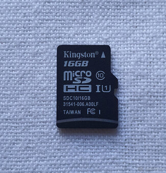 Paměťová karta Kingston MicroSD HC I 16 GB + adaptér - 2